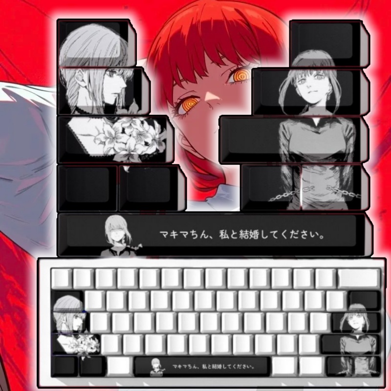Gaming Accessories Gifts For Men - Teclas de Anime con Temática de