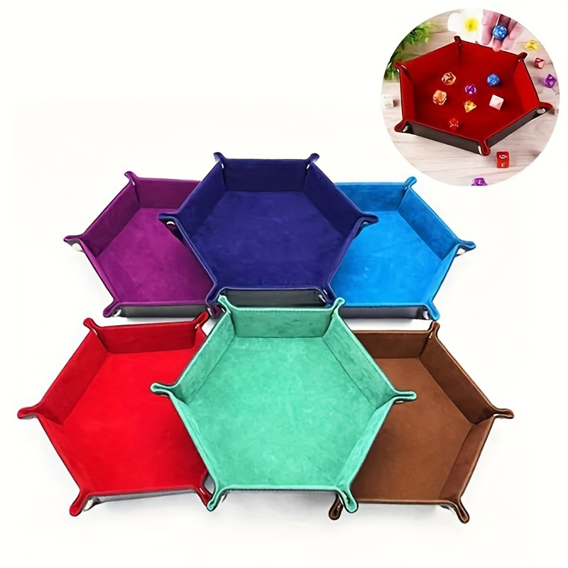 Essential Gaming Accessories - Bandeja de dados hexagonal clásica, bandeja