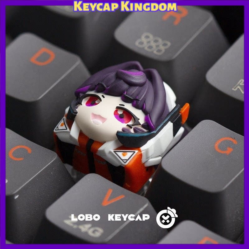 Gaming Accessories Cute - Teclas Artesanales de Resina OW Kiriko