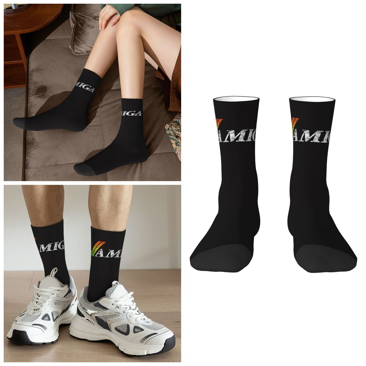 Youtube Gaming Accessories - Amiga Gaming Calcetines Harajuku Medias absorbentes
