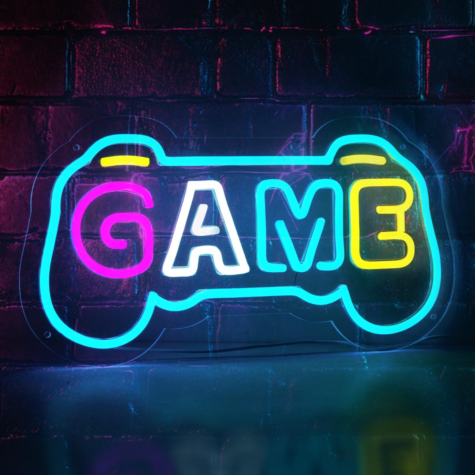 Gaming Accessories Gifts For Men - Letrero Luminoso LED USB con Forma