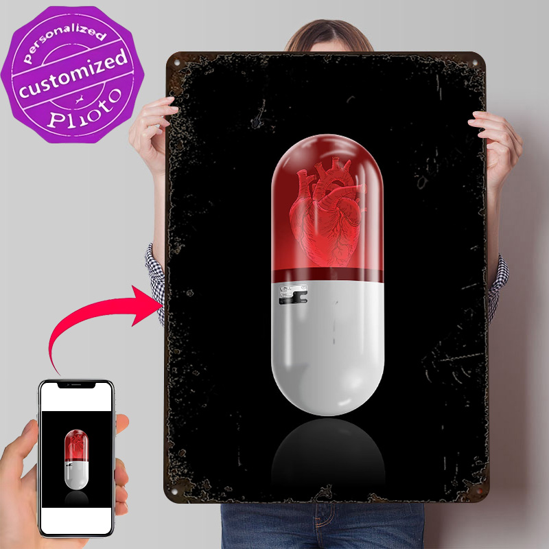 Gaming Accessories Gifts For Men - Póster L Pill Retro, Letreros Metálicos