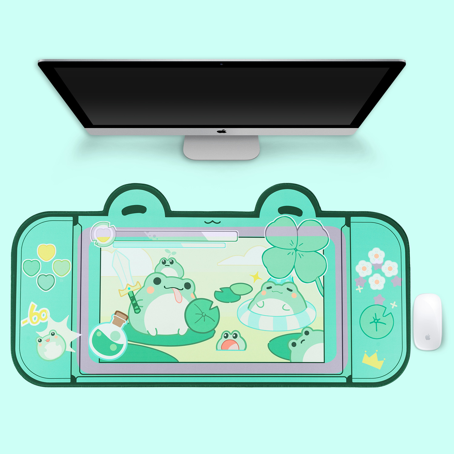 Gaming Accessories For Laptop - Alfombrilla de ratón Kawaii Extra grande