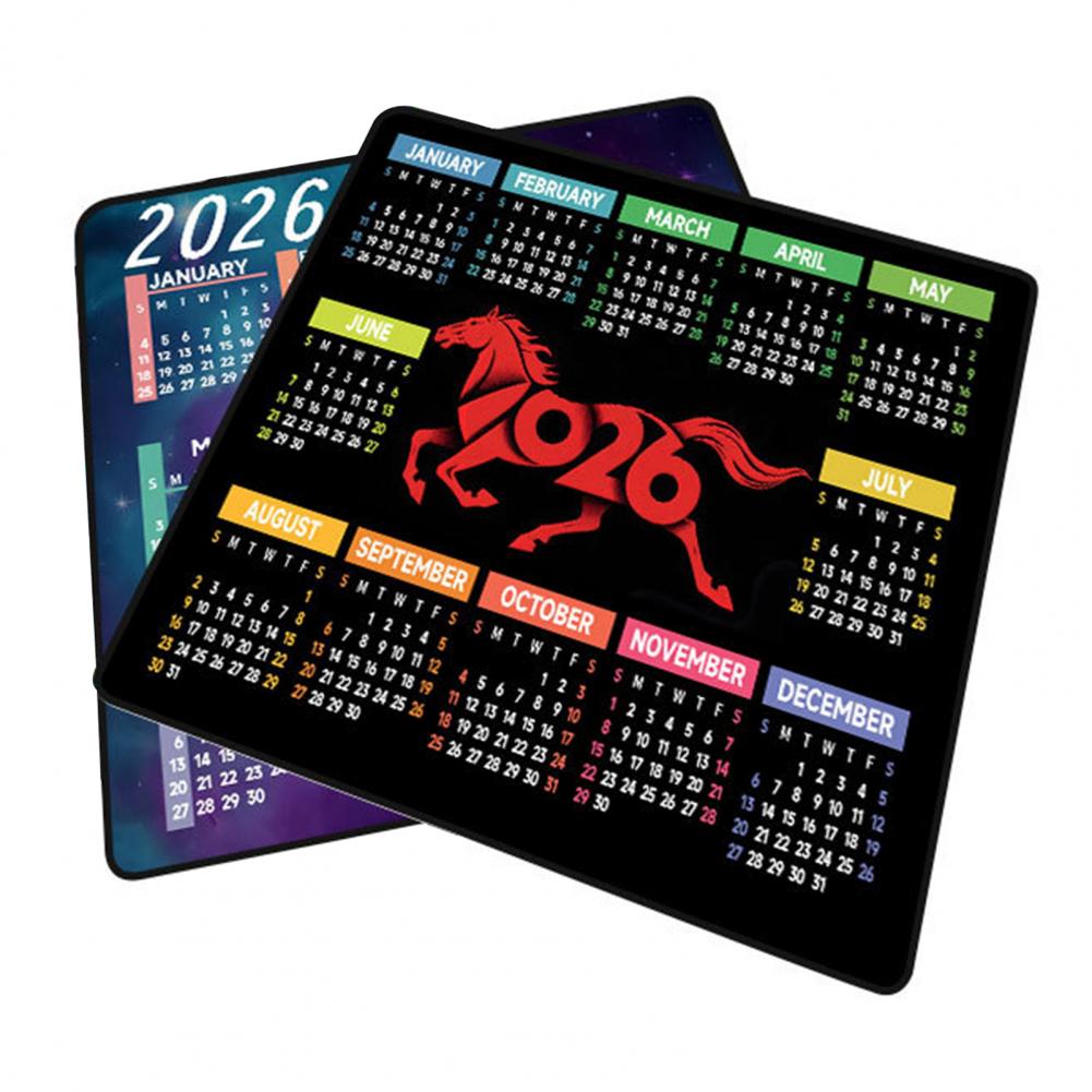 Gaming Accessories For Desk - Alfombrilla de ratón con calendario 2026,
