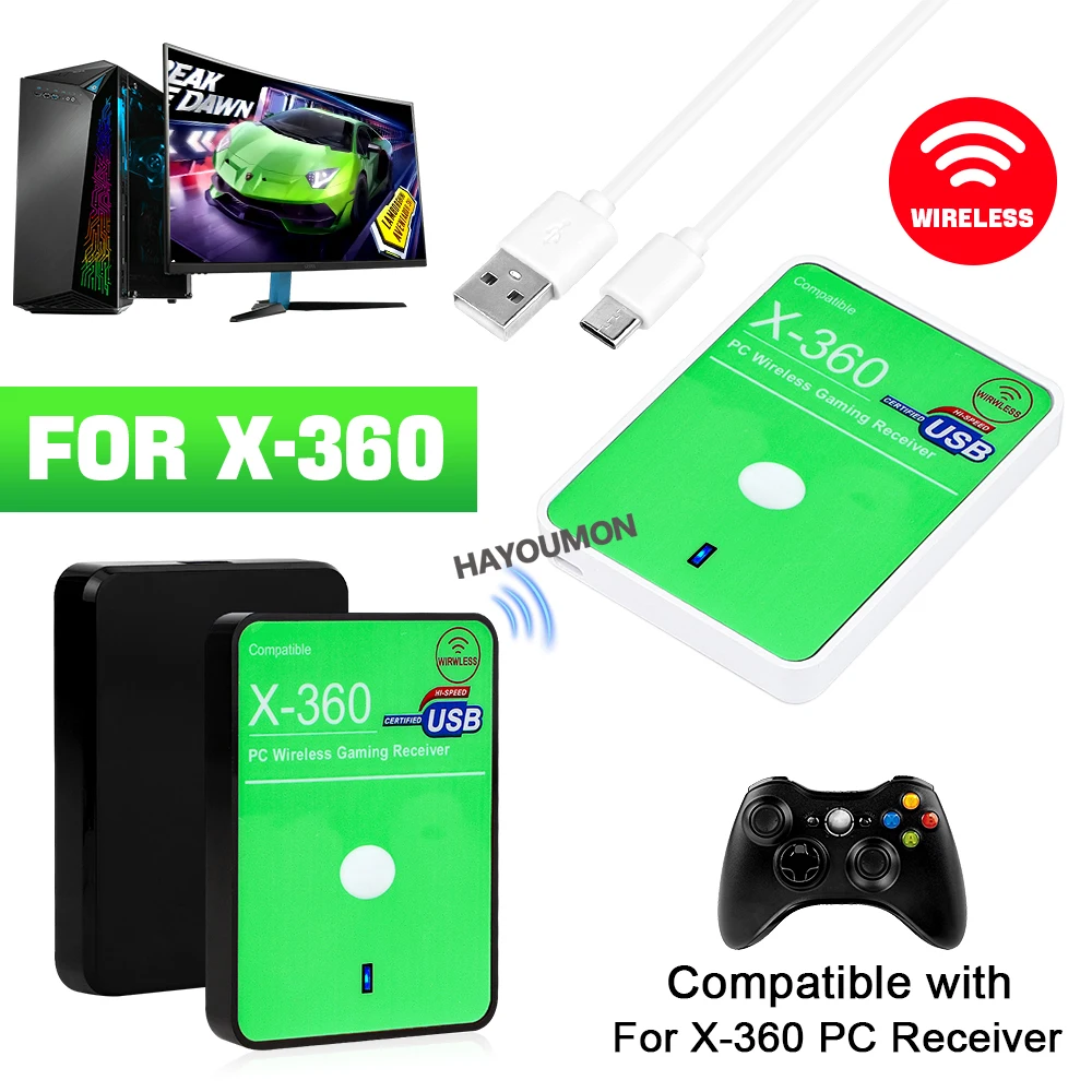 Play Gaming Accessories Xbox Controller - Receptor inalámbrico para juegos, adaptador USB