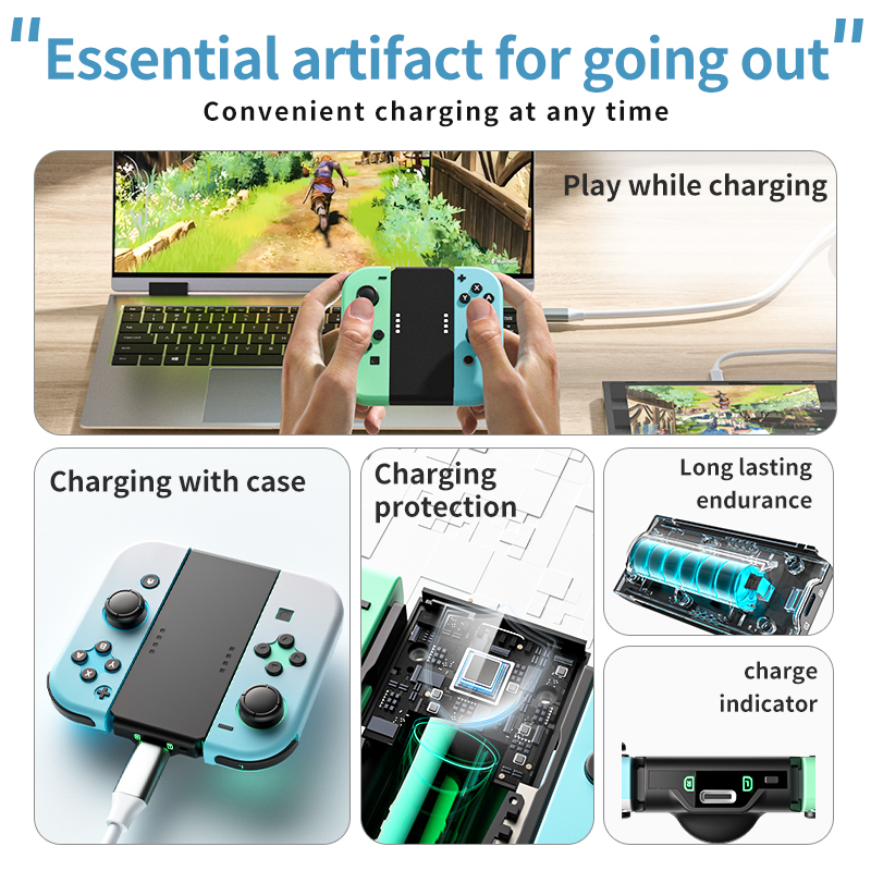 AOLION - Soporte de Carga Port - Gaming Kit Accessories Nintendo Switch reseña y precio