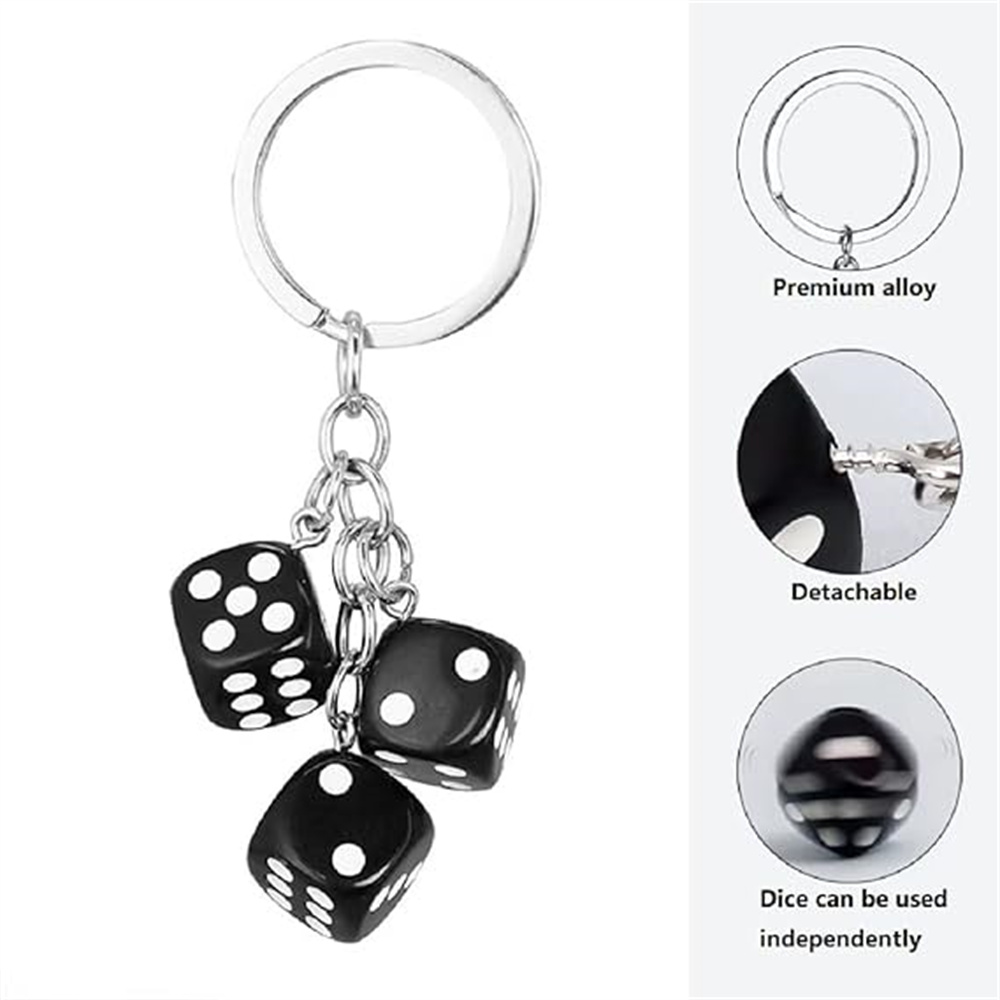 Lindo llavero de dados 3D para - Gaming Accessories Gifts For Men reseña y precio