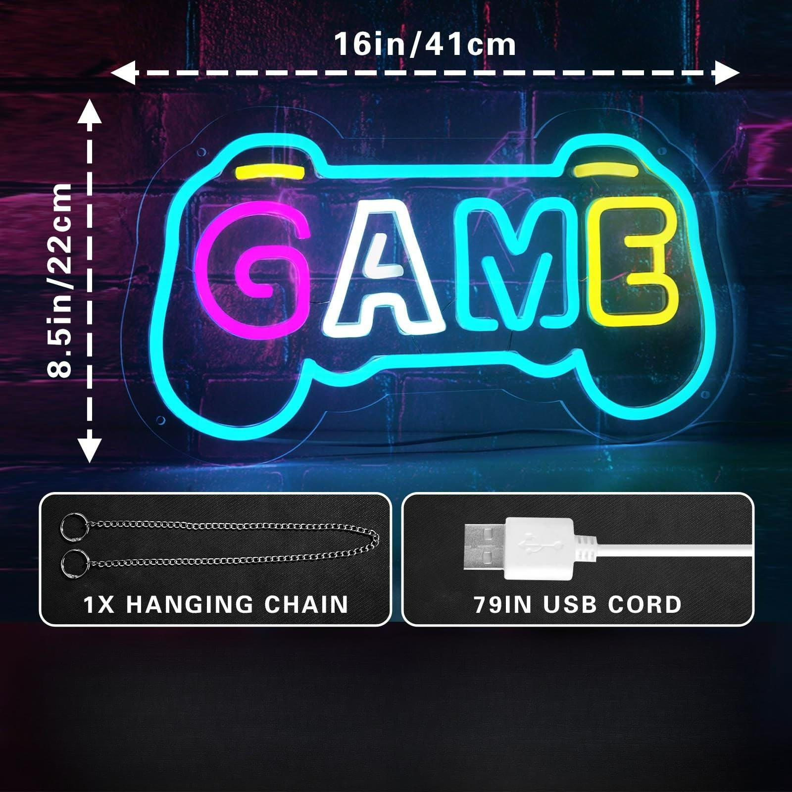 Letrero Luminoso LED USB con F - Gaming Accessories Gifts For Men reseña y precio