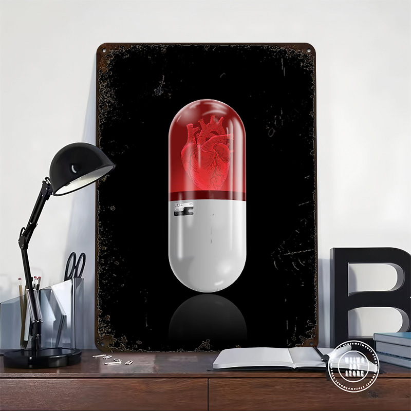 Póster L Pill Retro, Letreros  - Gaming Accessories Gifts For Men reseña y precio