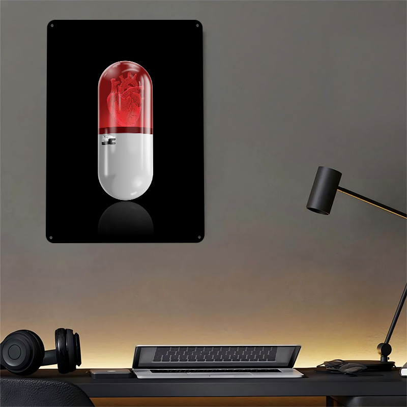 Póster L Pill Retro, Letreros  - Gaming Accessories Gifts For Men reseña y precio