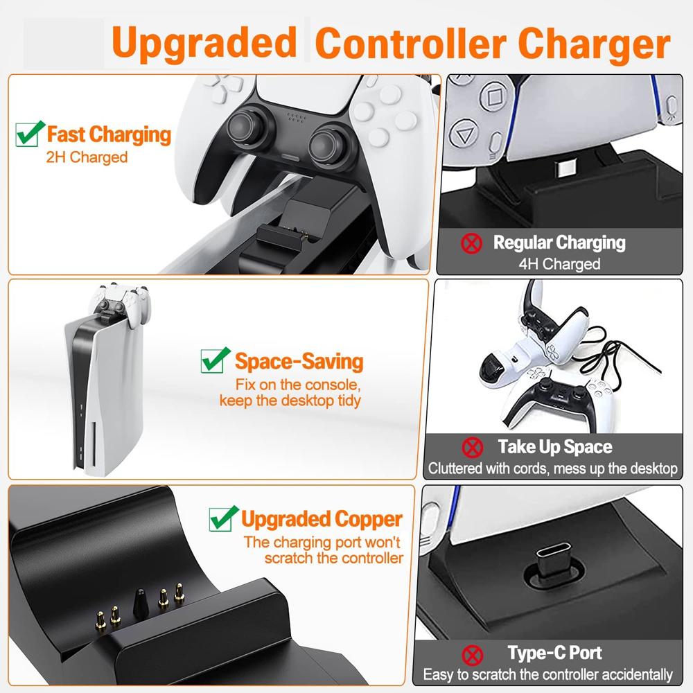 Cargador para mando de PS5, ba - Gaming Accessories Ps5 reseña y precio