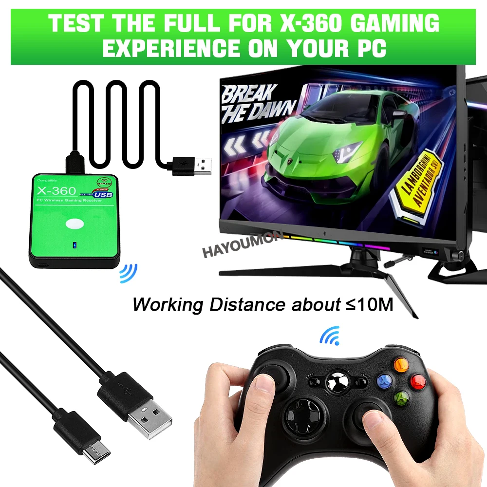 Receptor inalámbrico para jueg - Play Gaming Accessories Xbox Controller reseña y precio