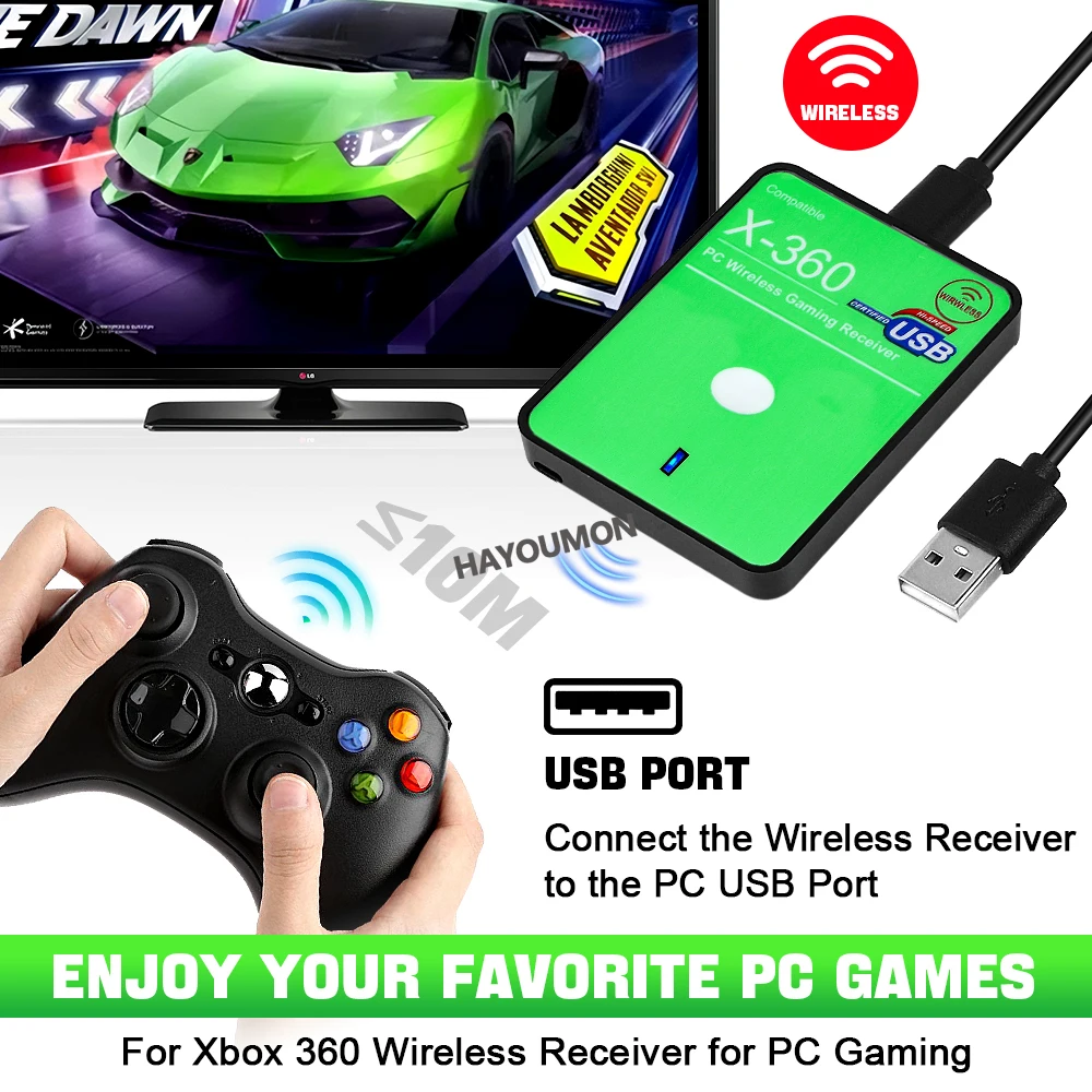 Receptor inalámbrico para jueg - Play Gaming Accessories Xbox Controller reseña y precio